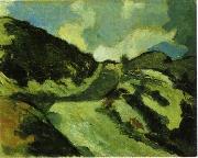 Theo van Doesburg Dune landscape. oil